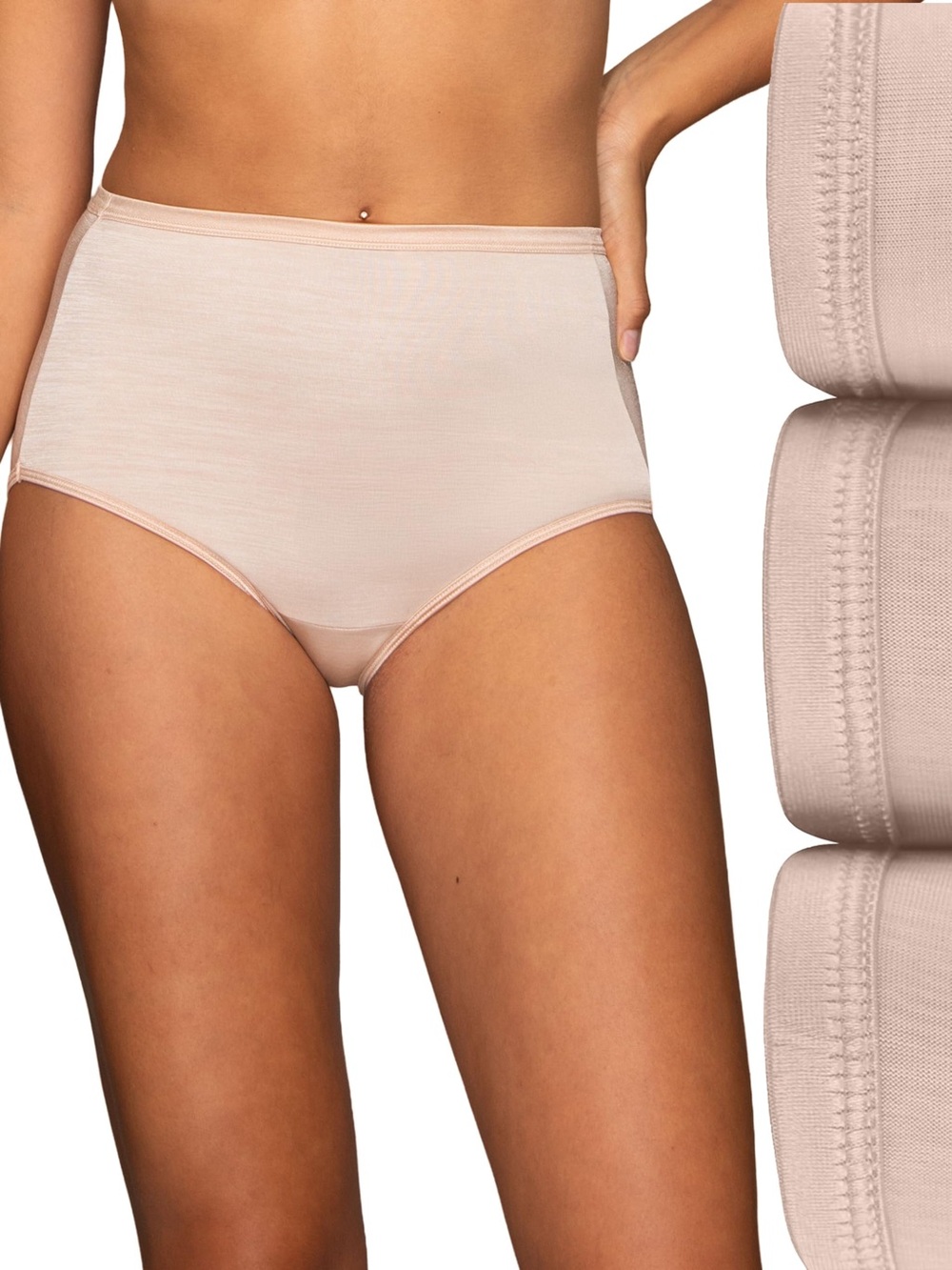 Vanity Fair Illumination Briefs Panties Underwear Women’s Size XL/8 Beige